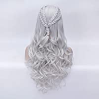 28&quot-Pelucas de cabello sintético ondulado largo y rizado para niños Mujeres Chica Pelucas de cosplay para disfraces…